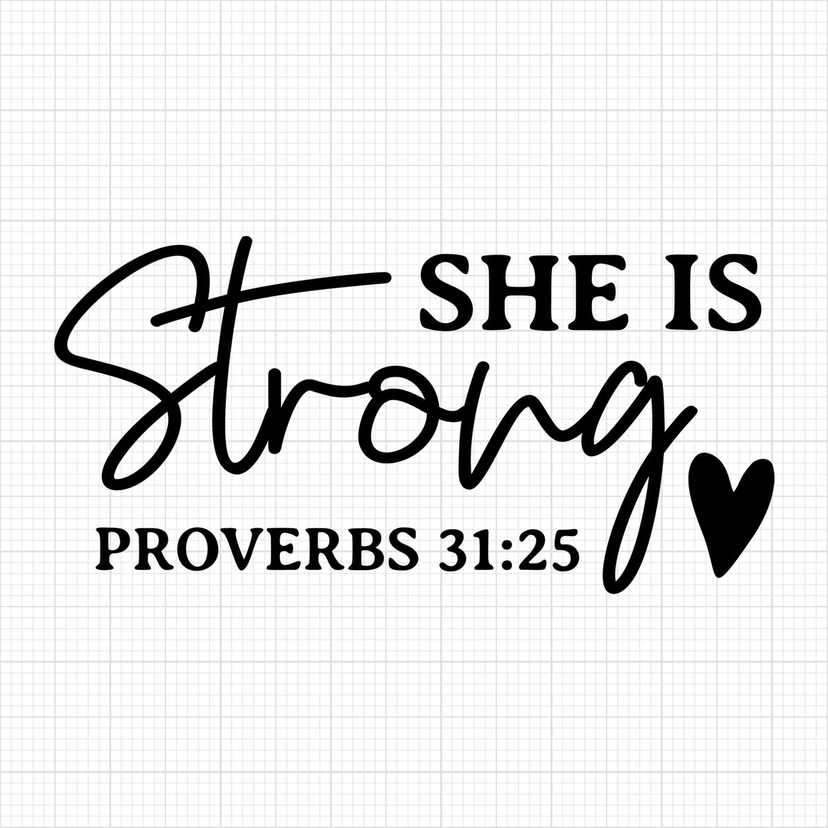 She is strong
