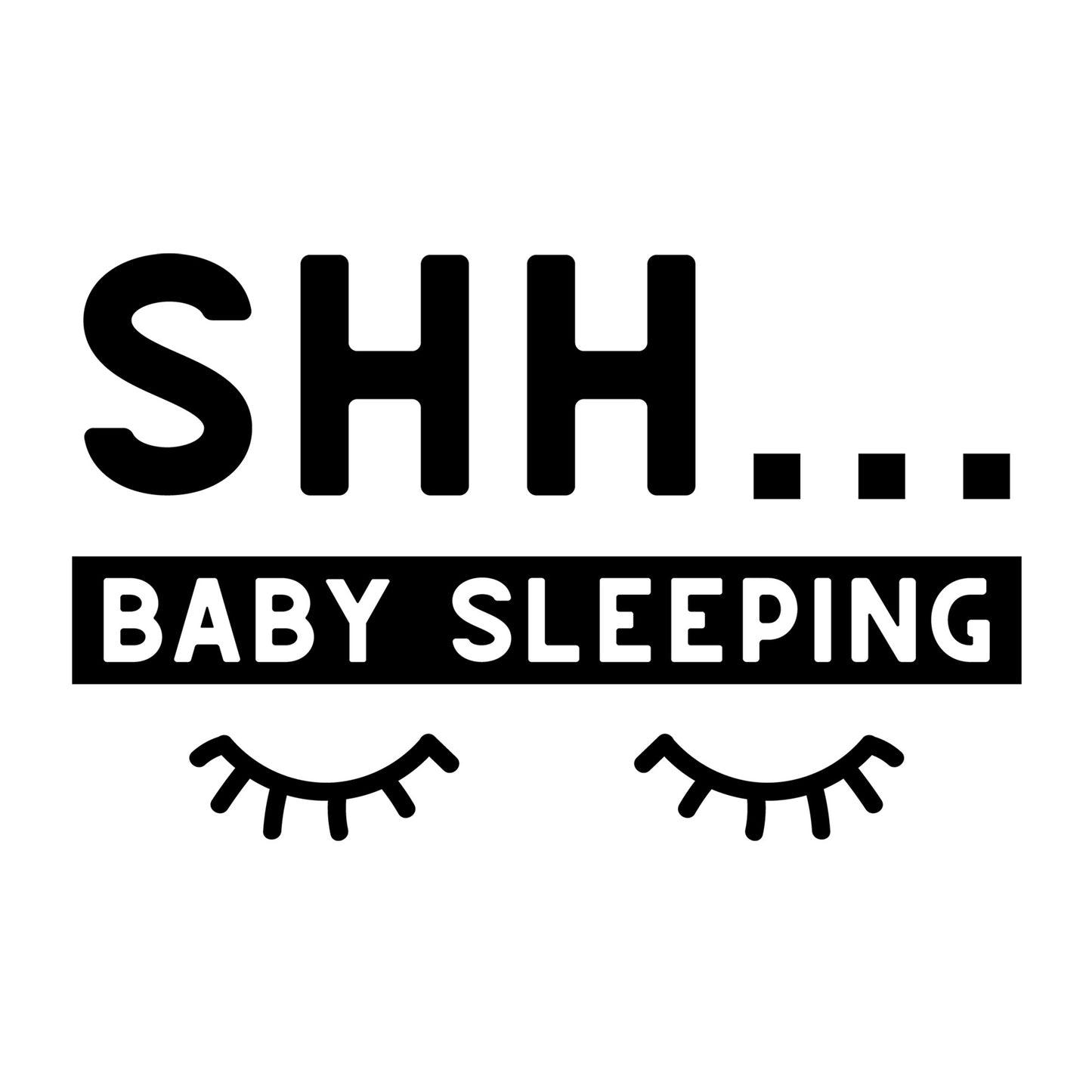 Shh baby sleeping SVG