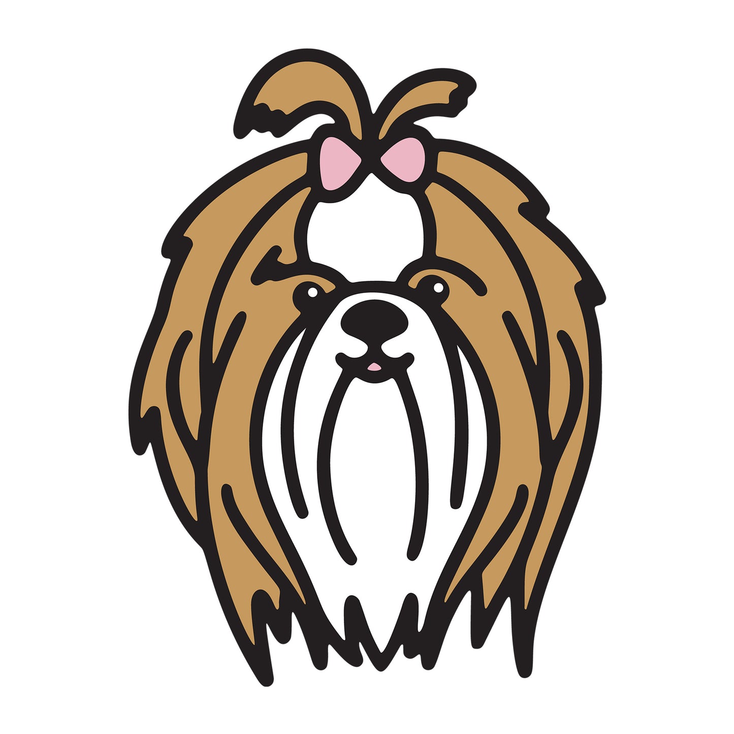 Shih Tzu SVG dog design for Cricut, Silhouette, laser cutting, vinyl, sublimation, and pet craft projects.