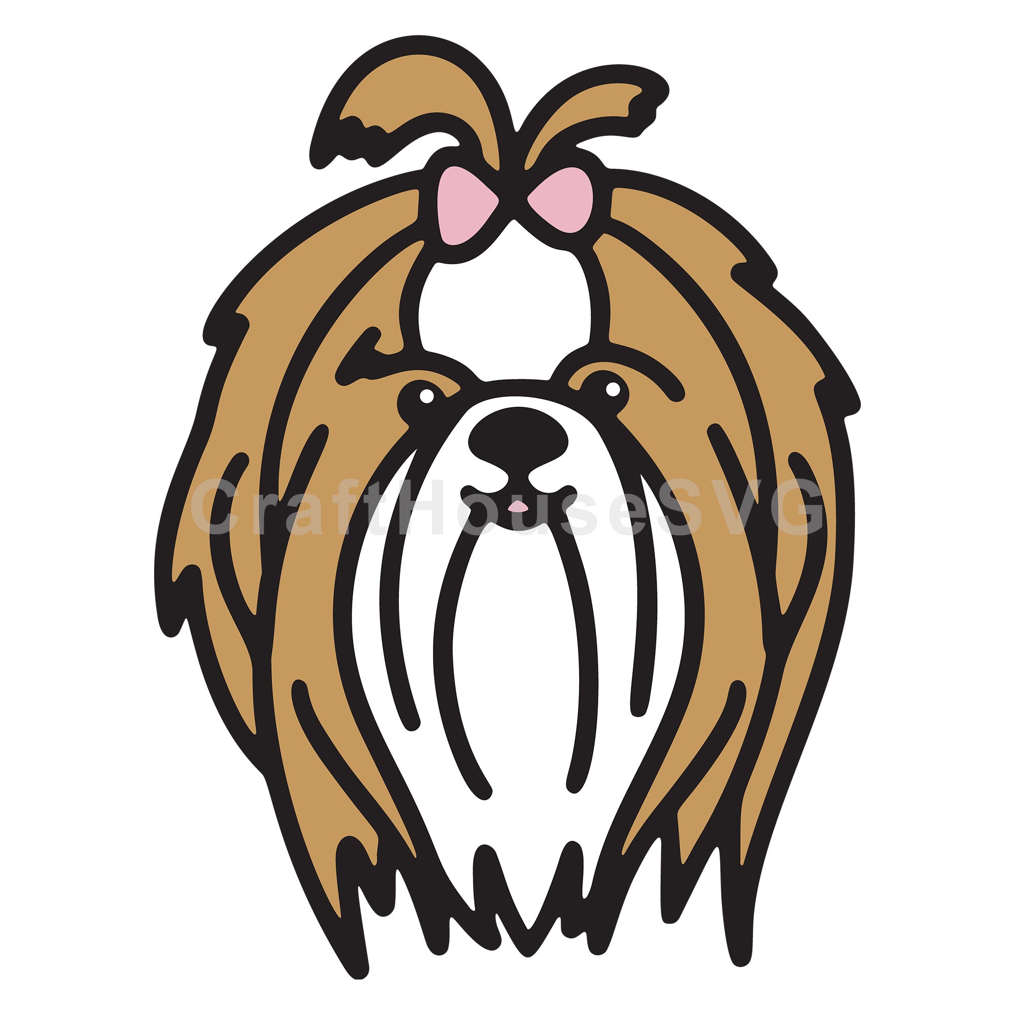 Shih Tzu SVG Layered