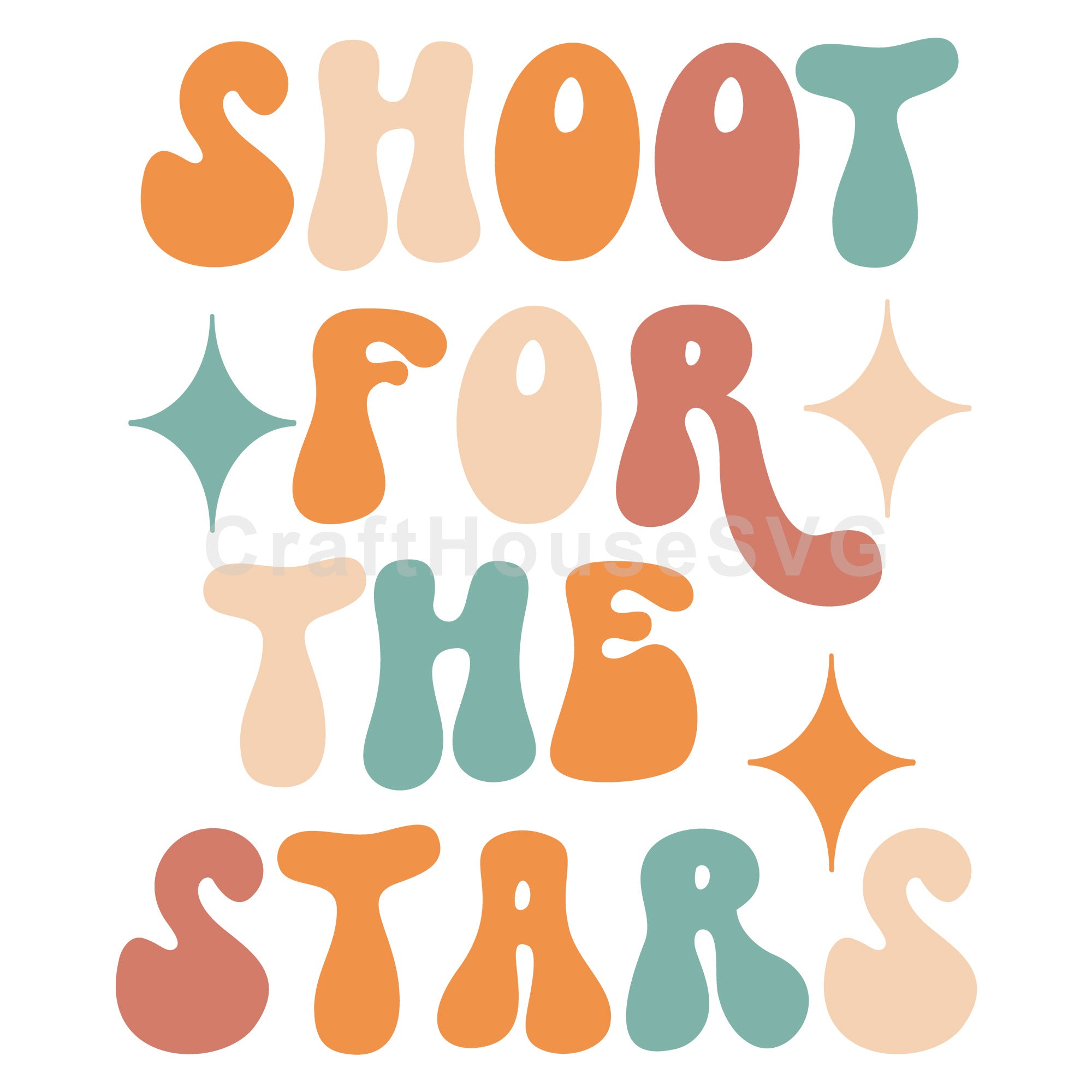 Shoot For The Stars | Inspirational SVG