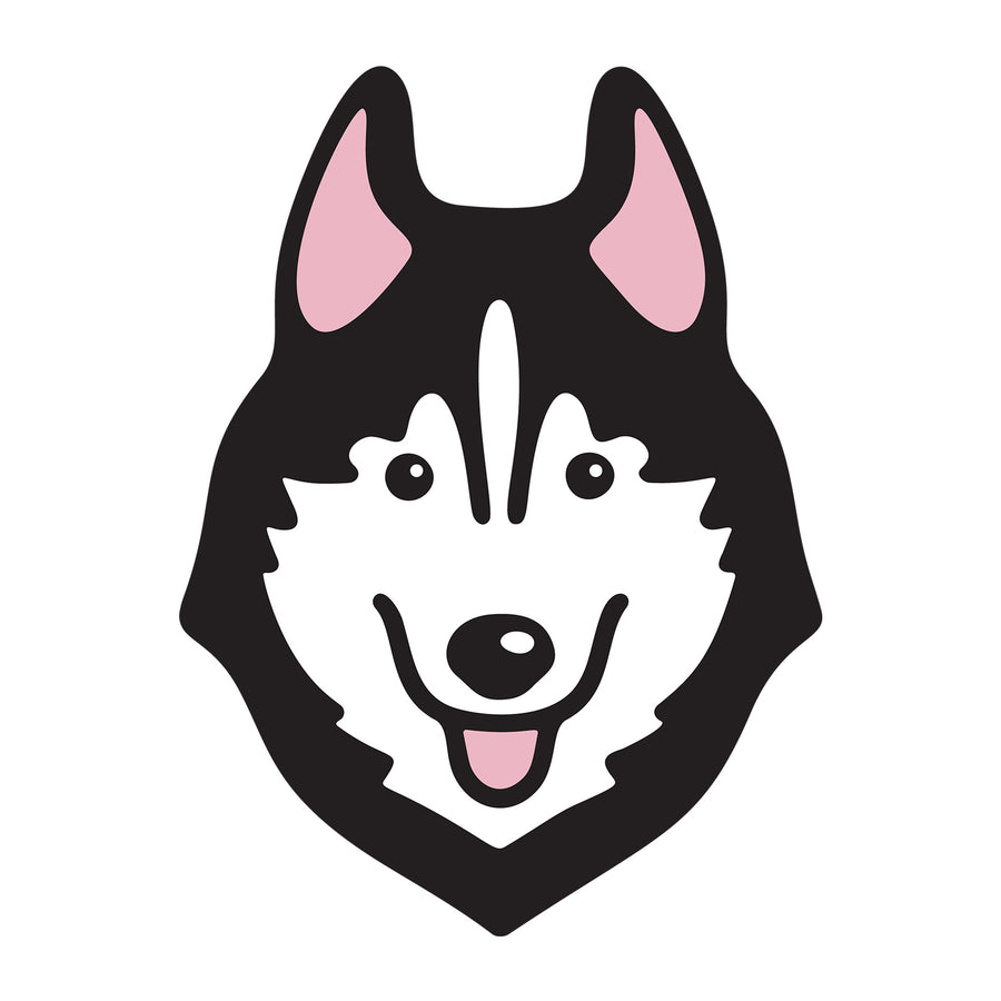 Siberian Husky SVG dog design for Cricut, Silhouette, laser cutting, vinyl, sublimation, and pet craft projects.