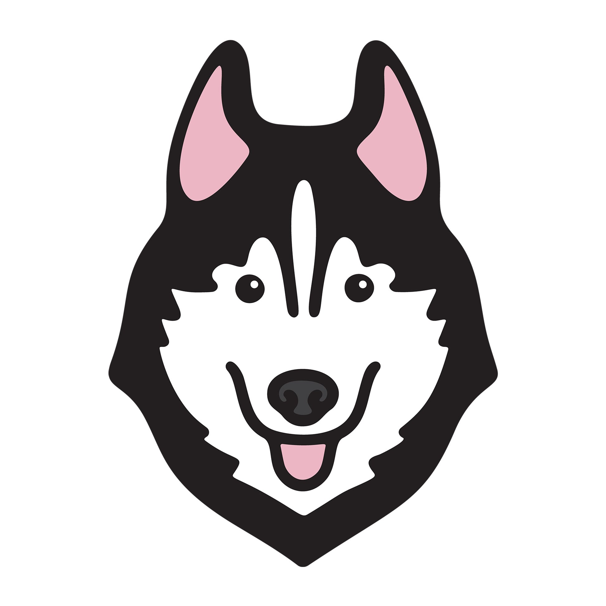 Siberian Husky SVG dog design for Cricut, Silhouette, laser cutting, vinyl, sublimation, and pet craft projects.