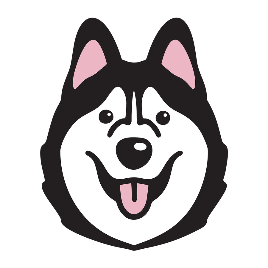 Siberian Husky SVG dog design for Cricut, Silhouette, laser cutting, vinyl, sublimation, and pet craft projects.