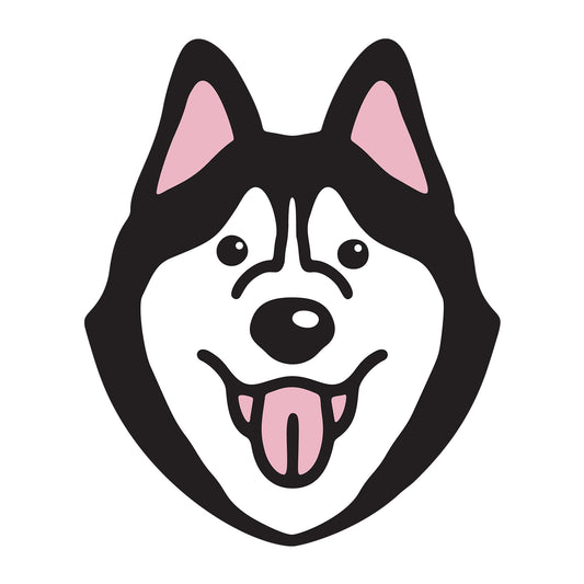 Siberian Husky SVG dog design for Cricut, Silhouette, laser cutting, vinyl, sublimation, and pet craft projects.