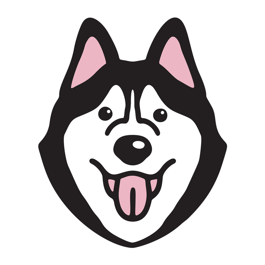 Siberian Husky SVG dog design for Cricut, Silhouette, laser cutting, vinyl, sublimation, and pet craft projects.