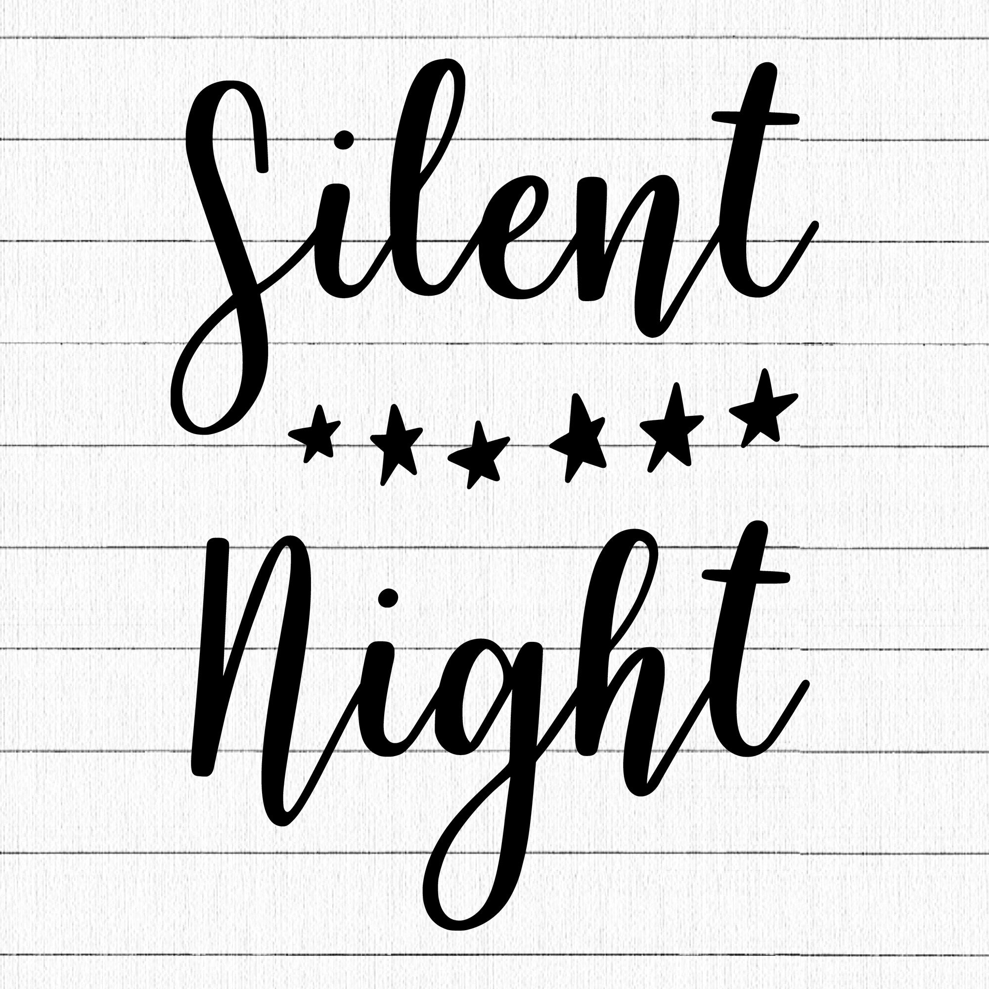 Silent Night SVG | M21F50