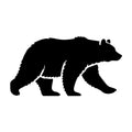 Simple Bear Walking Silhouette SVG design for Cricut, Silhouette, laser cutting, vinyl, sublimation, and craft projects.