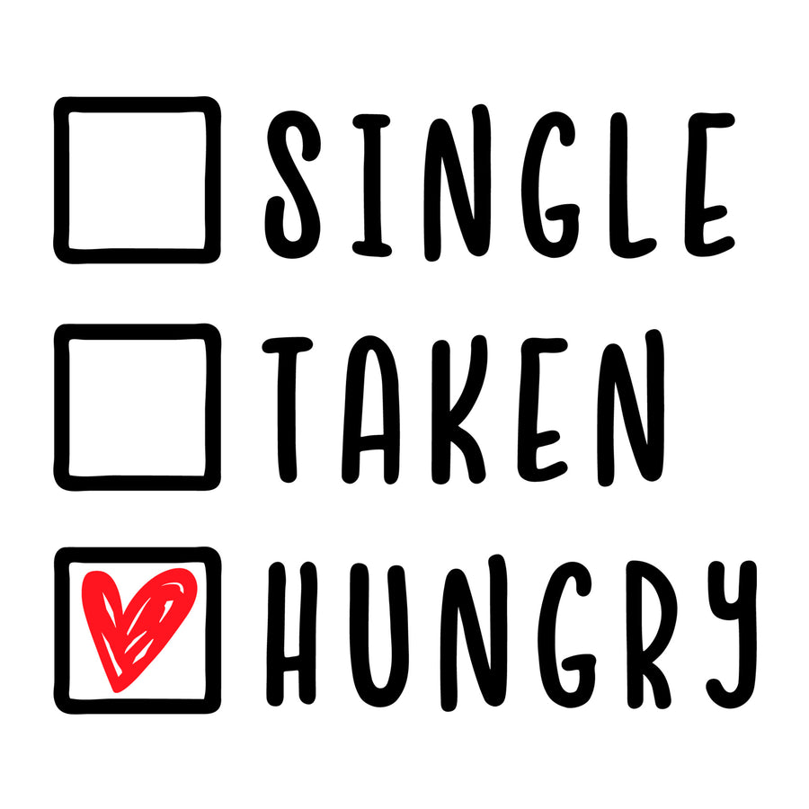 Single taken hungry SVG