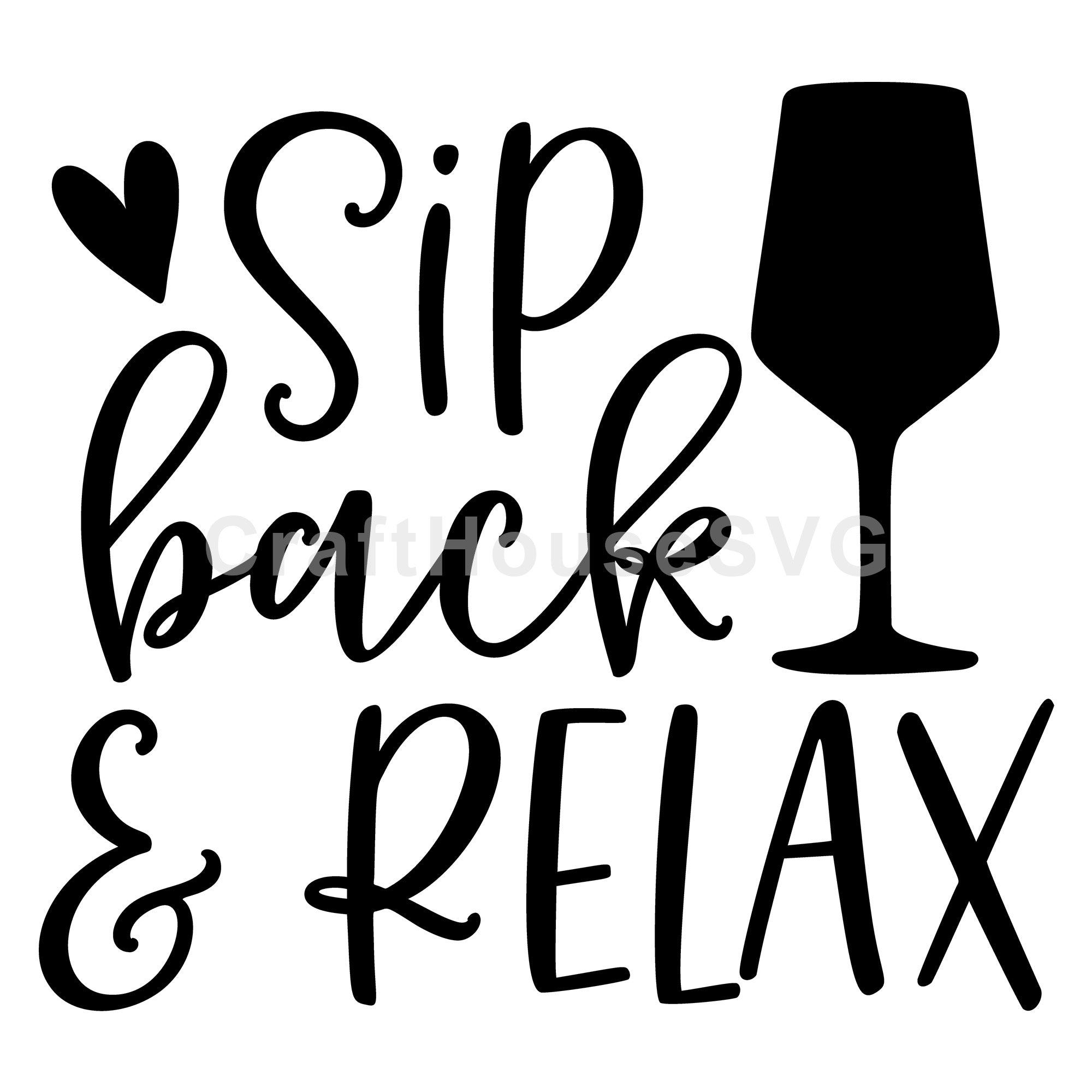 Sip back and relax SVG