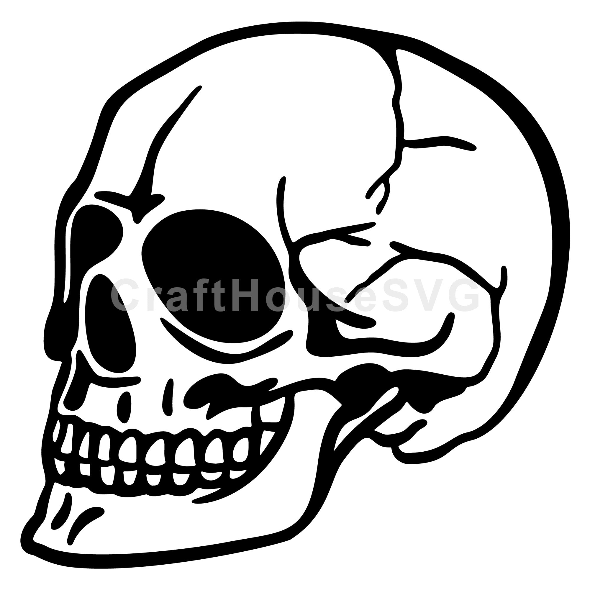 Skull SVG Halloween Cut File