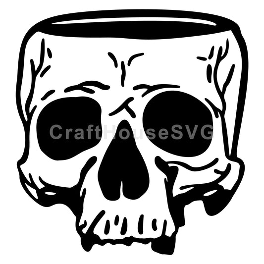 Skull SVG Halloween Cut File - Craft House SVG