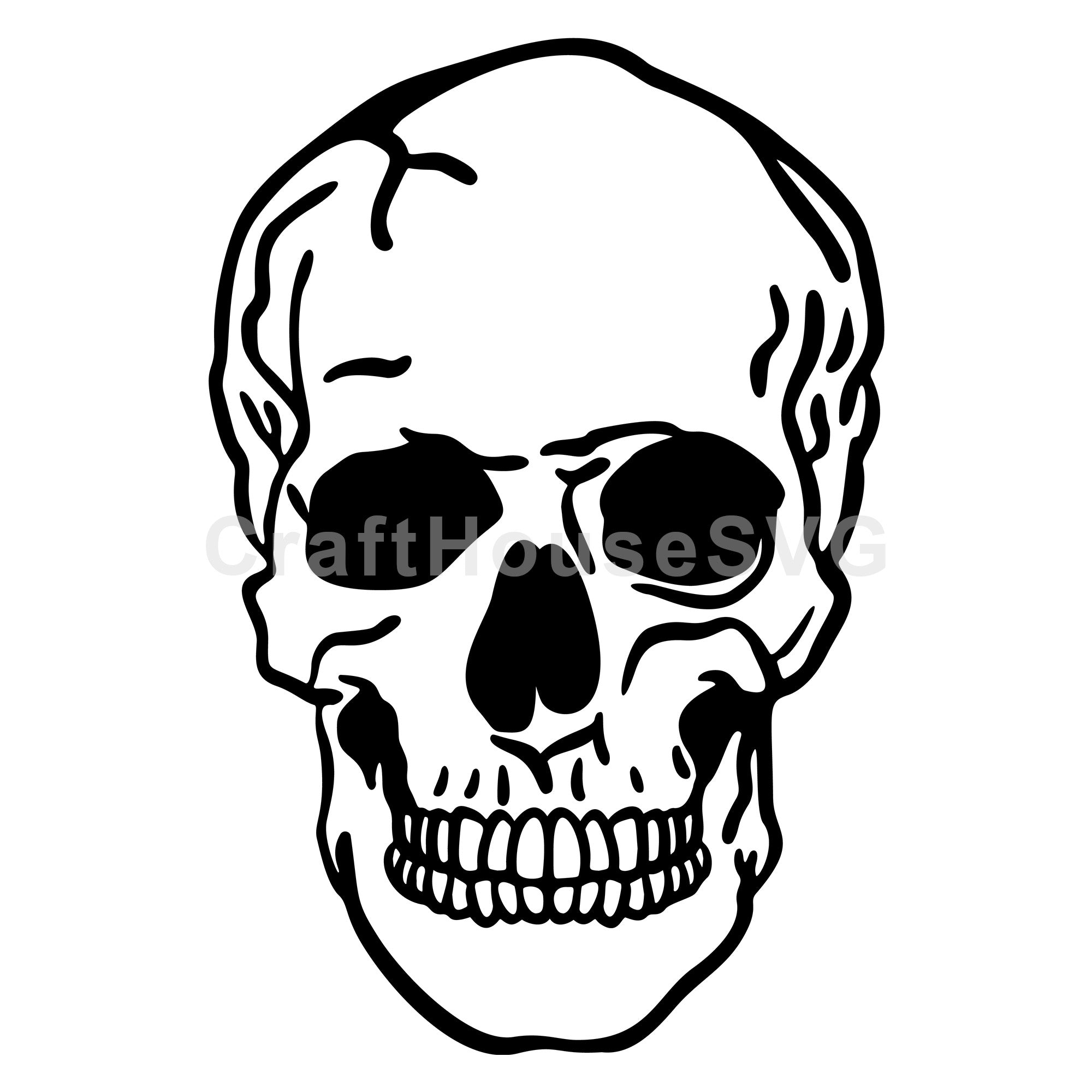 Skull SVG Halloween Cut File