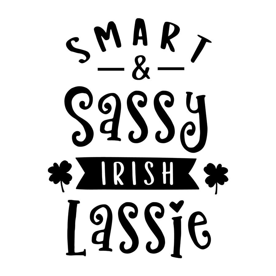 Smart and sassy Irish lassie SVG