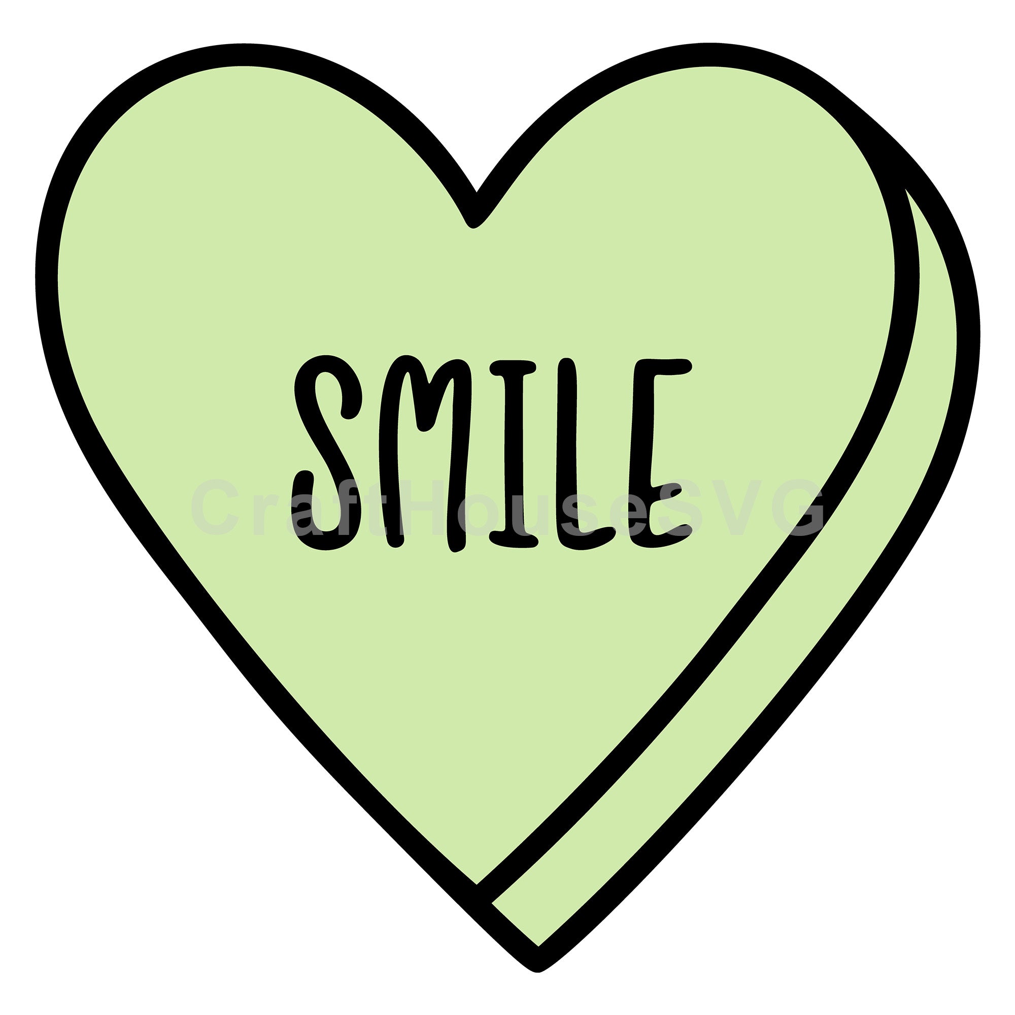 Smile Conversation Heart SVG