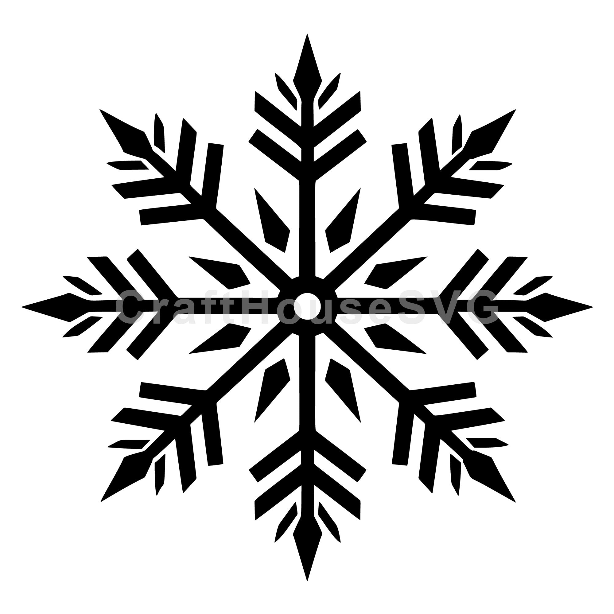 Arrowhead Starburst Snowflake Winter SVG