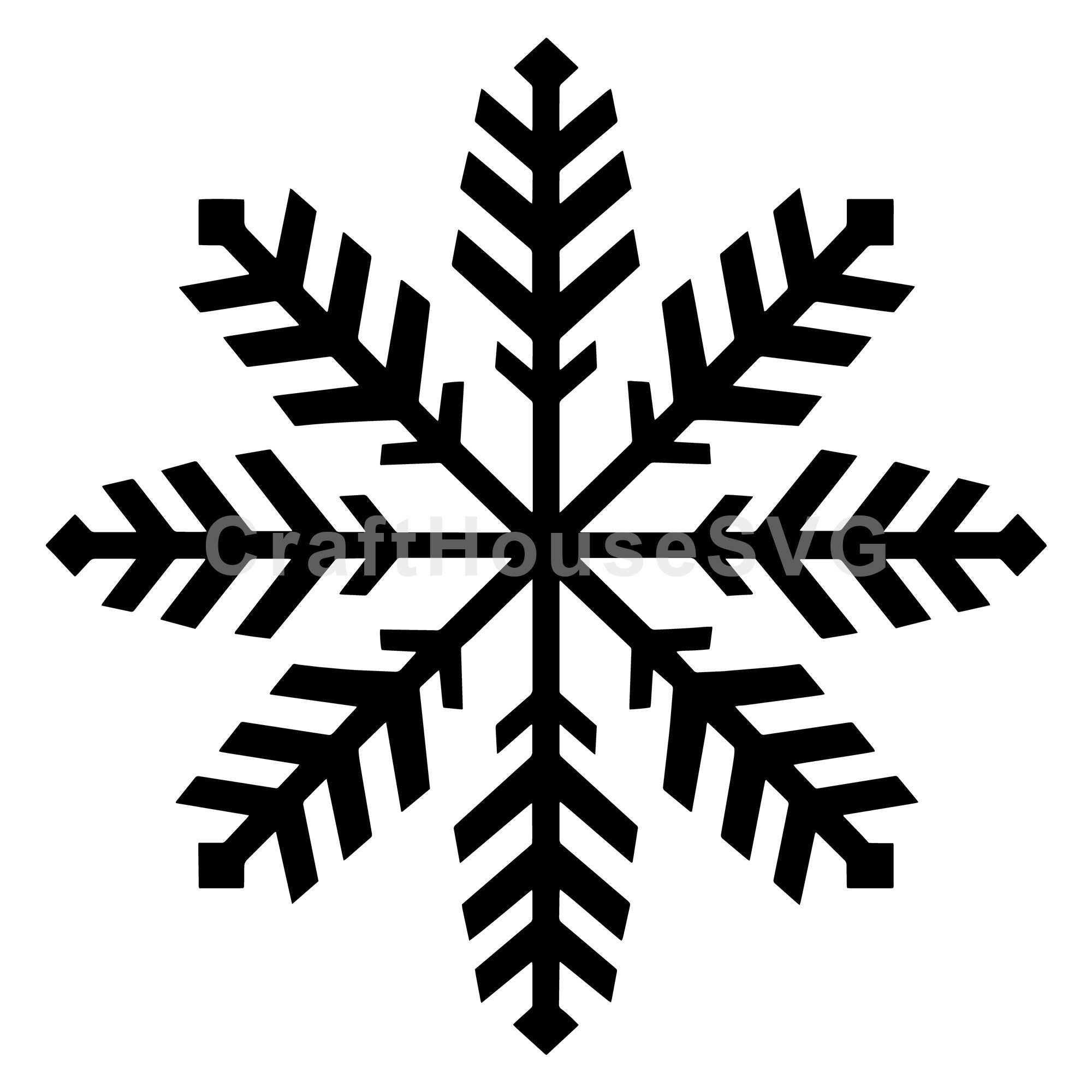 Simple Snowflake Winter SVG