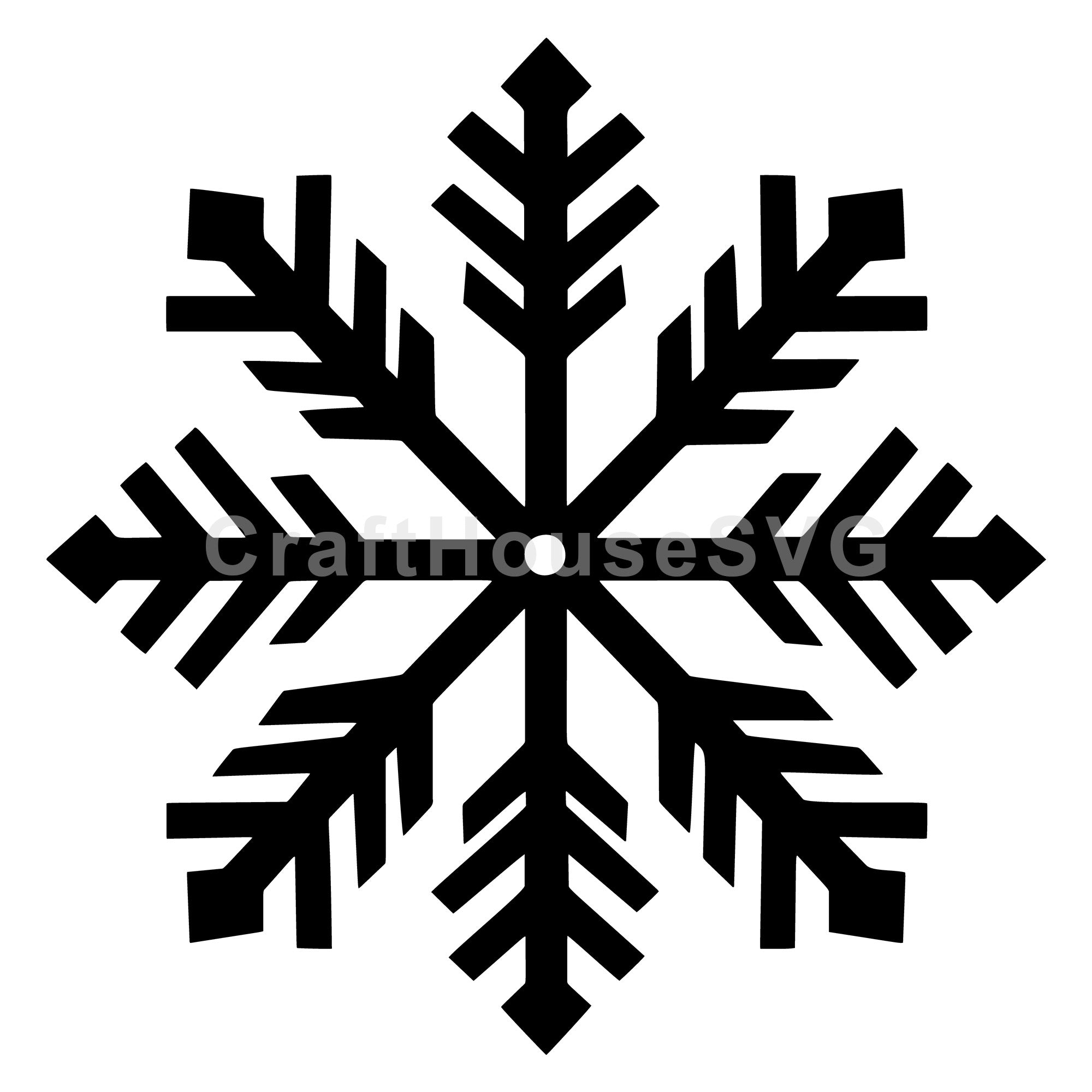 Traditional Nordic Snowflake Winter SVG