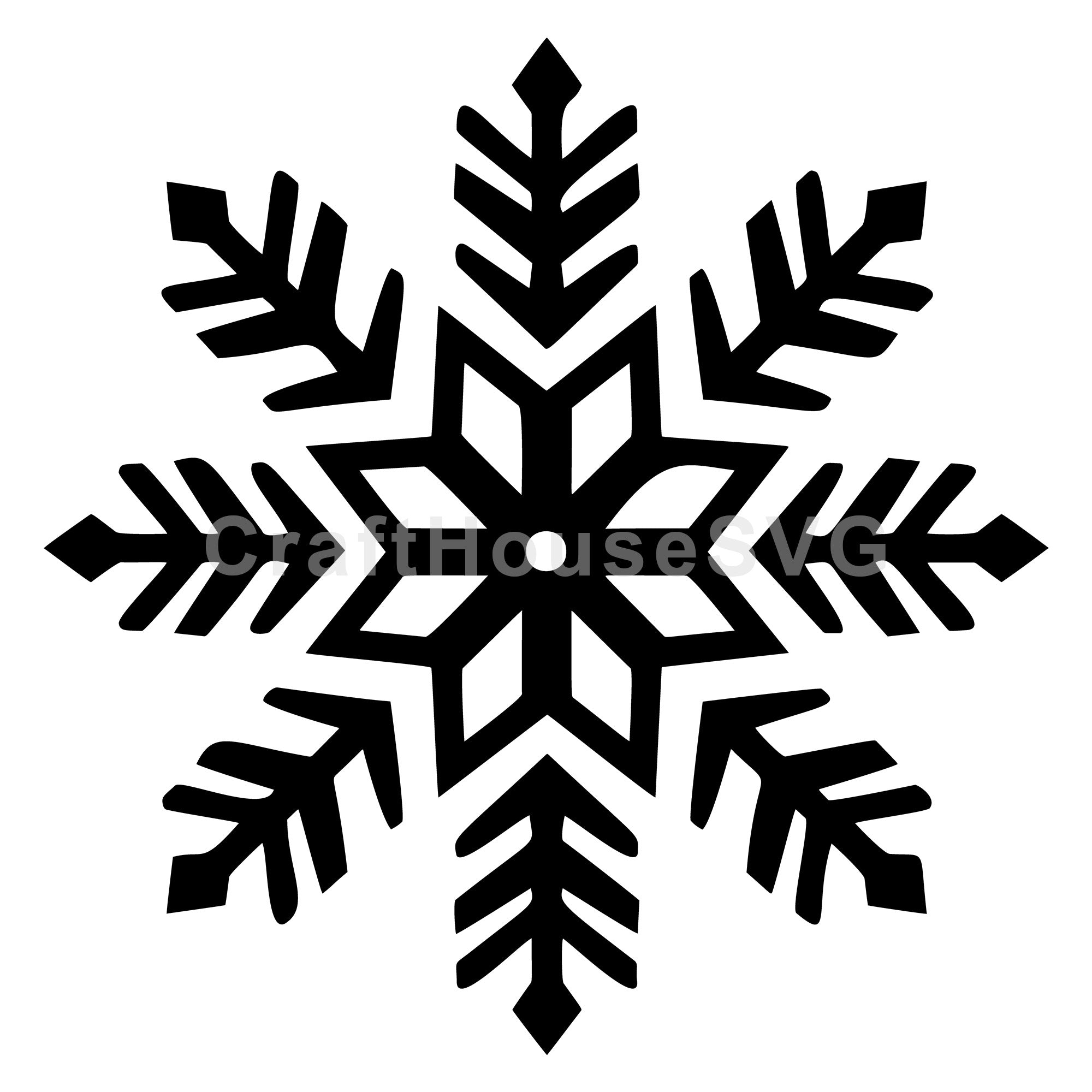 Star Snowflake Winter SVG