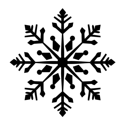 Snowflake SVG design for Cricut, Silhouette, laser cutting, vinyl, sublimation, and winter craft projects.