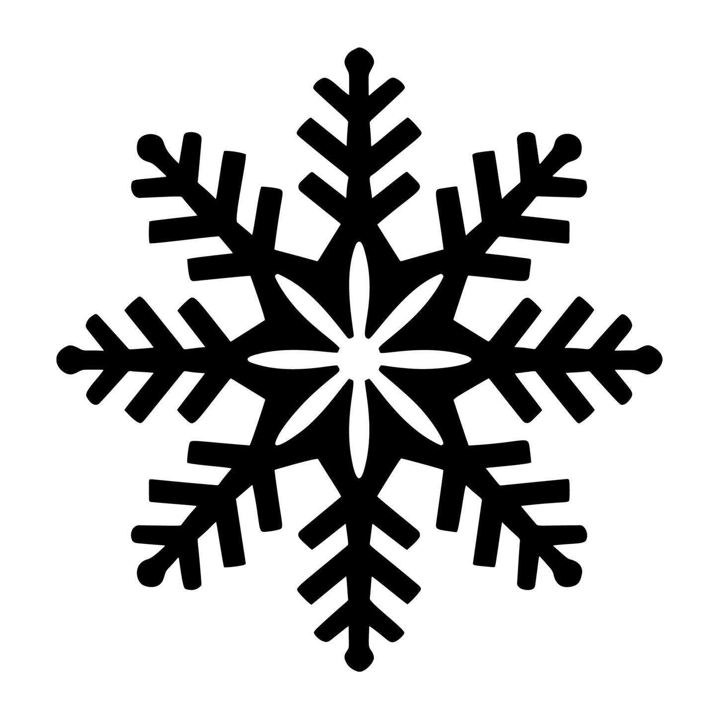 Snowflake SVG design for Cricut, Silhouette, laser cutting, vinyl, sublimation, and winter craft projects.