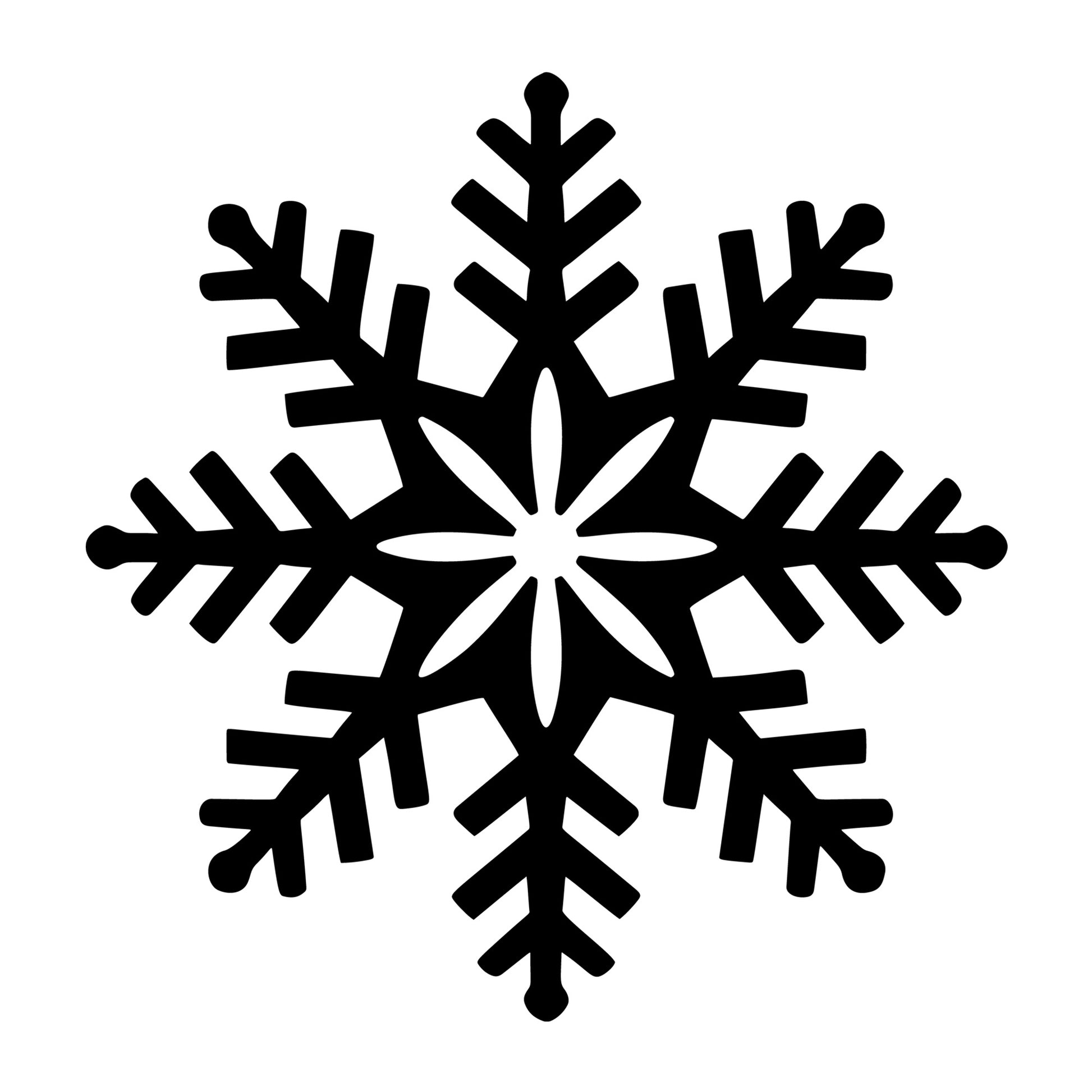 Snowflake SVG design for Cricut, Silhouette, laser cutting, vinyl, sublimation, and winter craft projects.