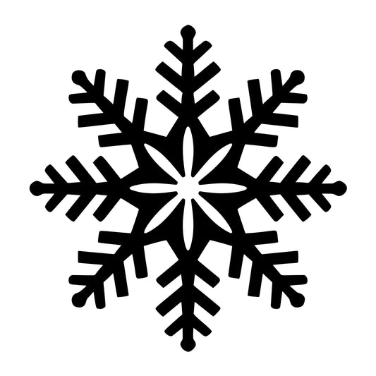 Snowflake SVG design for Cricut, Silhouette, laser cutting, vinyl, sublimation, and winter craft projects.