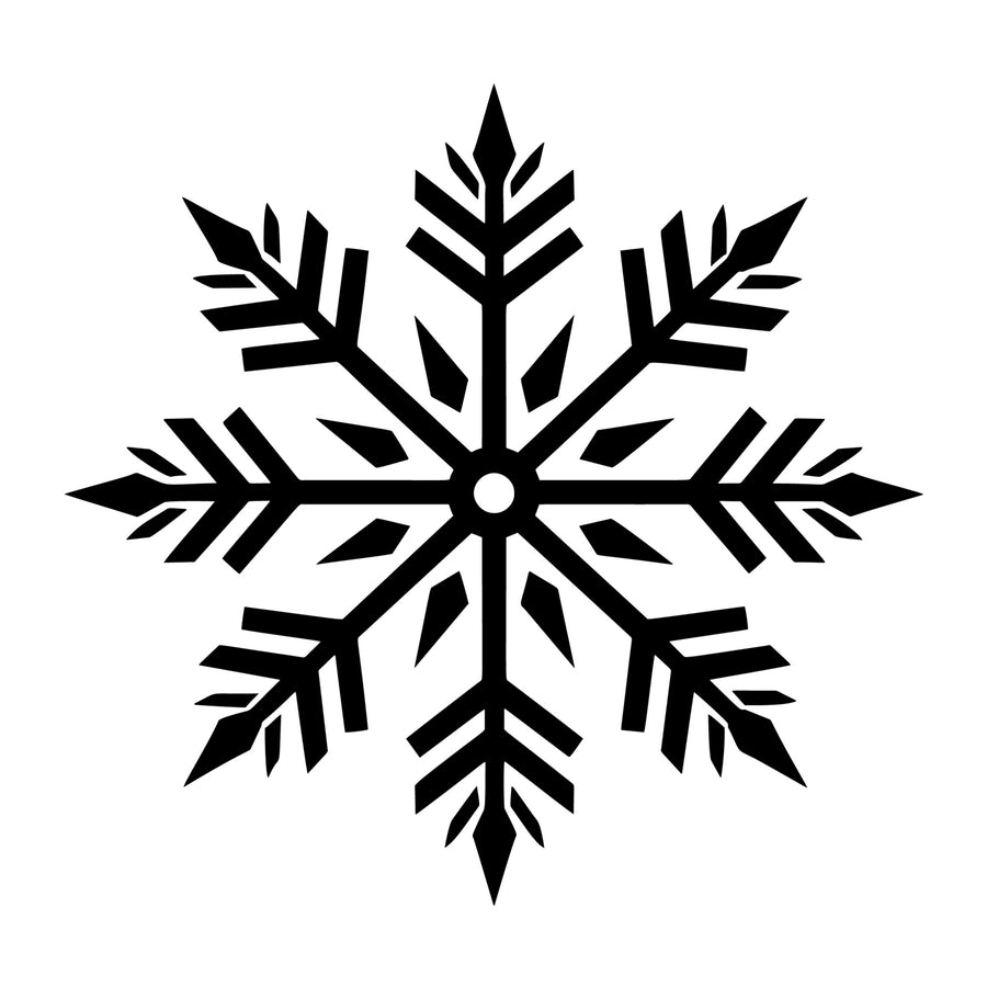 Snowflake SVG design for Cricut, Silhouette, laser cutting, vinyl, sublimation, and winter craft projects.