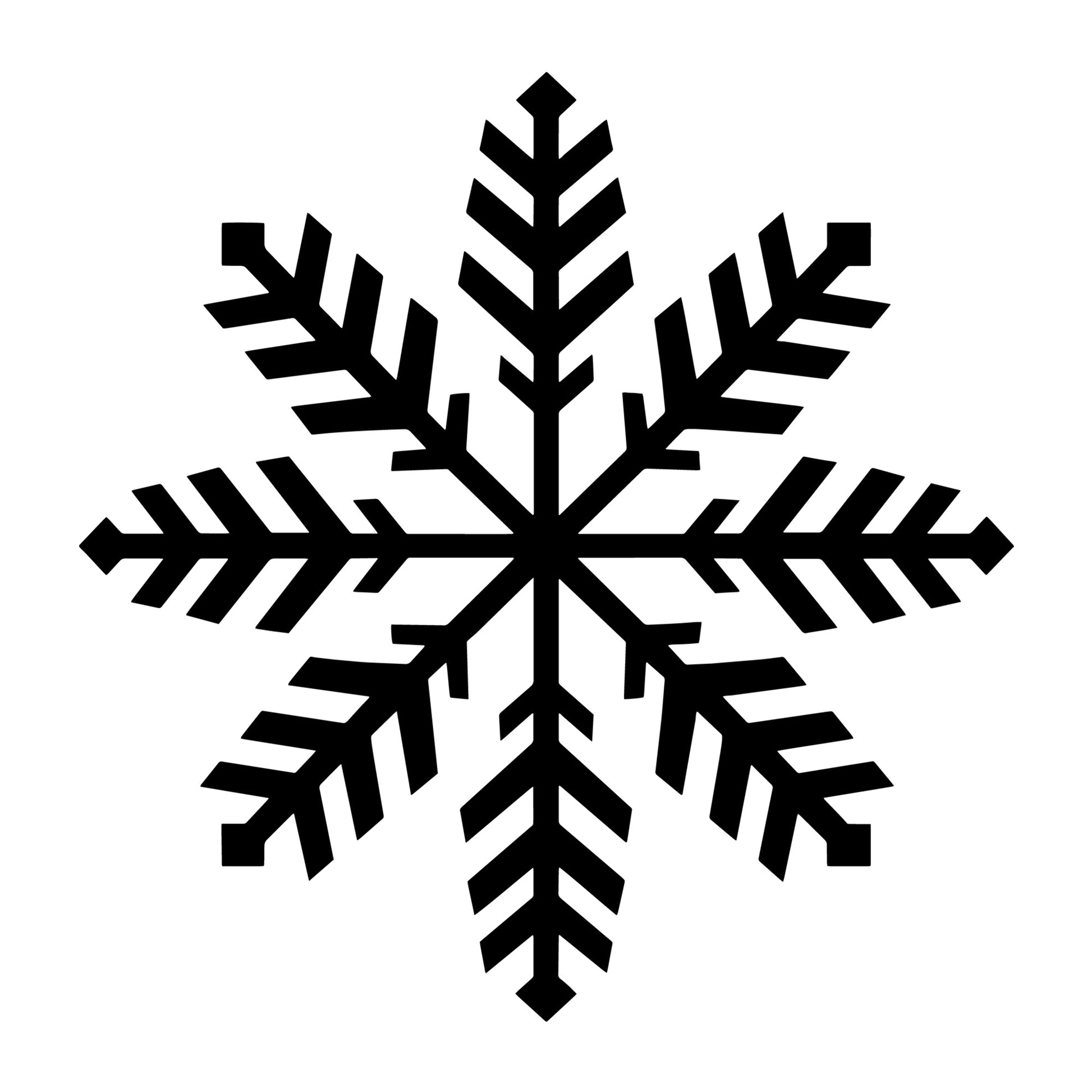 Snowflake SVG design for Cricut, Silhouette, laser cutting, vinyl, sublimation, and winter craft projects.