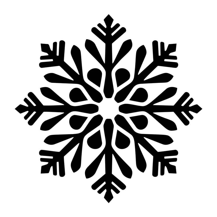 Snowflake SVG design for Cricut, Silhouette, laser cutting, vinyl, sublimation, and winter craft projects.