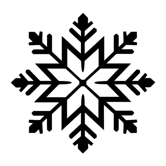 Snowflake SVG design for Cricut, Silhouette, laser cutting, vinyl, sublimation, and winter craft projects.
