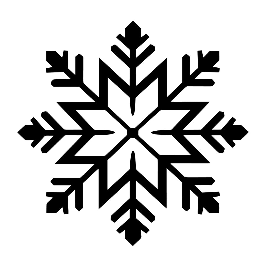 Snowflake SVG design for Cricut, Silhouette, laser cutting, vinyl, sublimation, and winter craft projects.