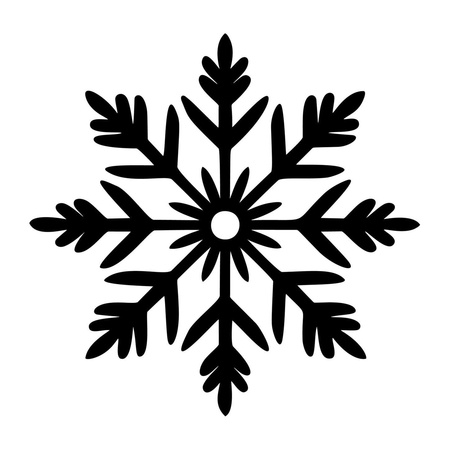 Snowflake SVG design for Cricut, Silhouette, laser cutting, vinyl, sublimation, and winter craft projects.