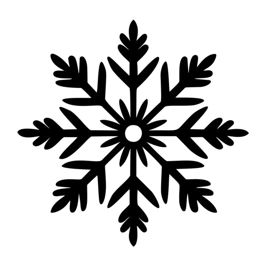 Snowflake SVG design for Cricut, Silhouette, laser cutting, vinyl, sublimation, and winter craft projects.