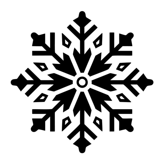 Snowflake SVG design for Cricut, Silhouette, laser cutting, vinyl, sublimation, and winter craft projects.