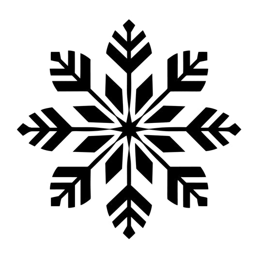 Snowflake SVG design for Cricut, Silhouette, laser cutting, vinyl, sublimation, and winter craft projects.