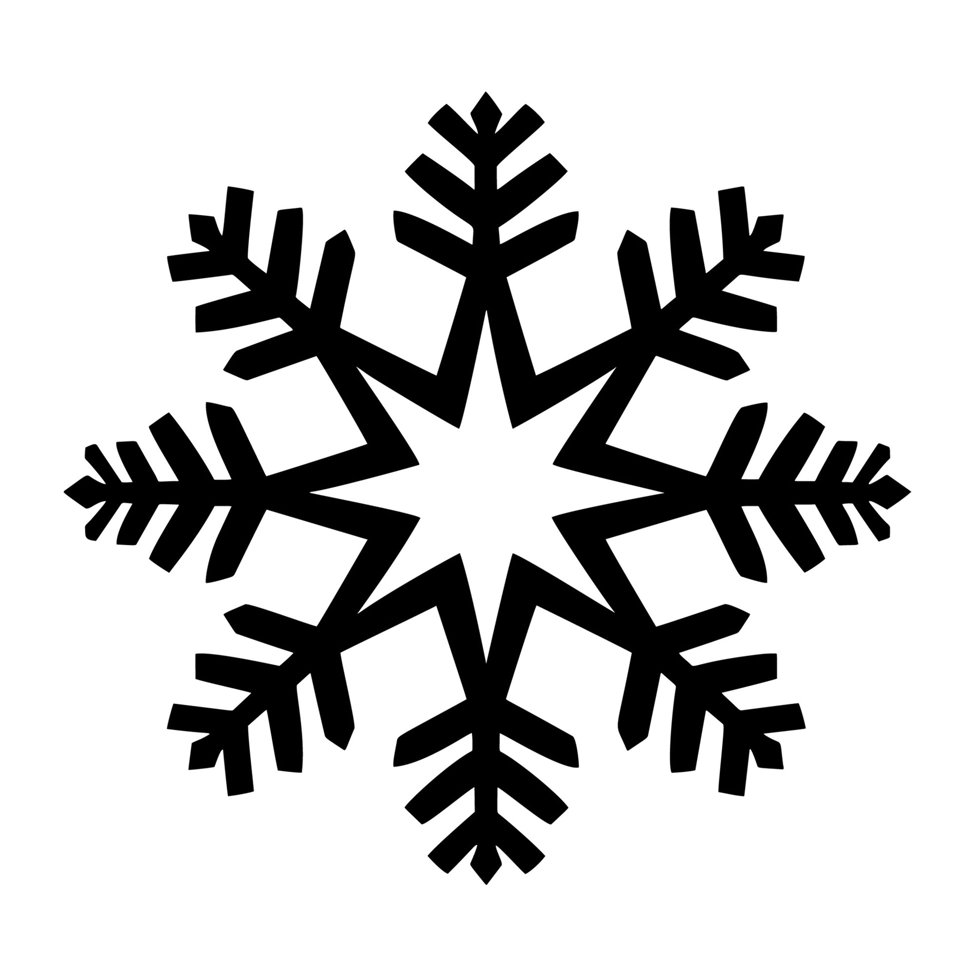 Snowflake SVG design for Cricut, Silhouette, laser cutting, vinyl, sublimation, and winter craft projects.