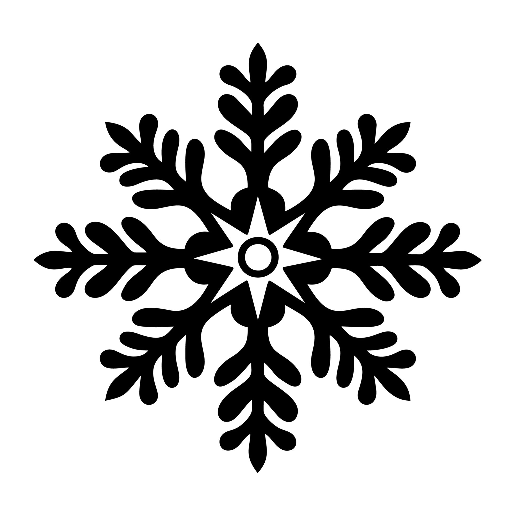 Snowflake SVG design for Cricut, Silhouette, laser cutting, vinyl, sublimation, and winter craft projects.