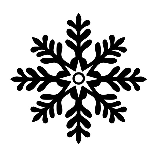 Snowflake SVG design for Cricut, Silhouette, laser cutting, vinyl, sublimation, and winter craft projects.