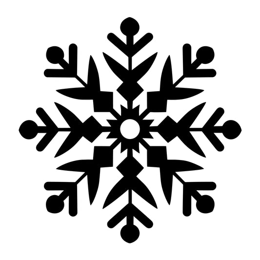 Snowflake SVG design for Cricut, Silhouette, laser cutting, vinyl, sublimation, and winter craft projects.