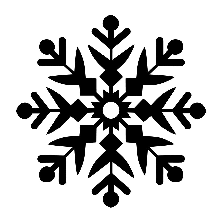 Snowflake SVG design for Cricut, Silhouette, laser cutting, vinyl, sublimation, and winter craft projects.