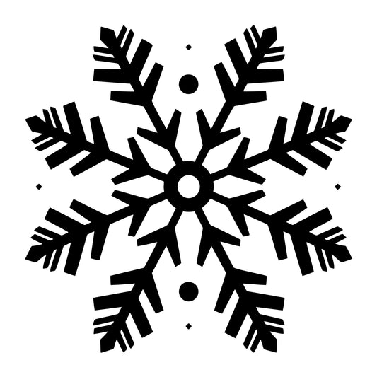 Snowflake SVG design for Cricut, Silhouette, laser cutting, vinyl, sublimation, and winter craft projects.