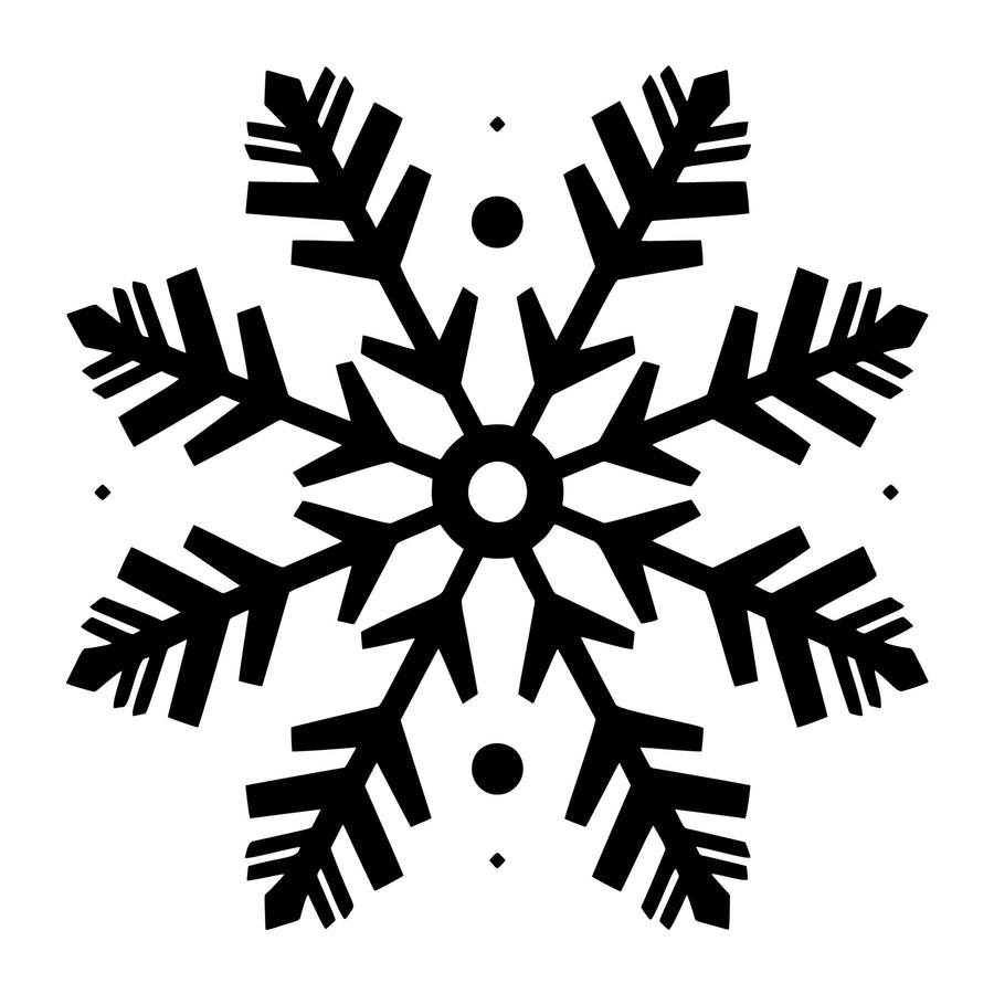 Snowflake SVG design for Cricut, Silhouette, laser cutting, vinyl, sublimation, and winter craft projects.
