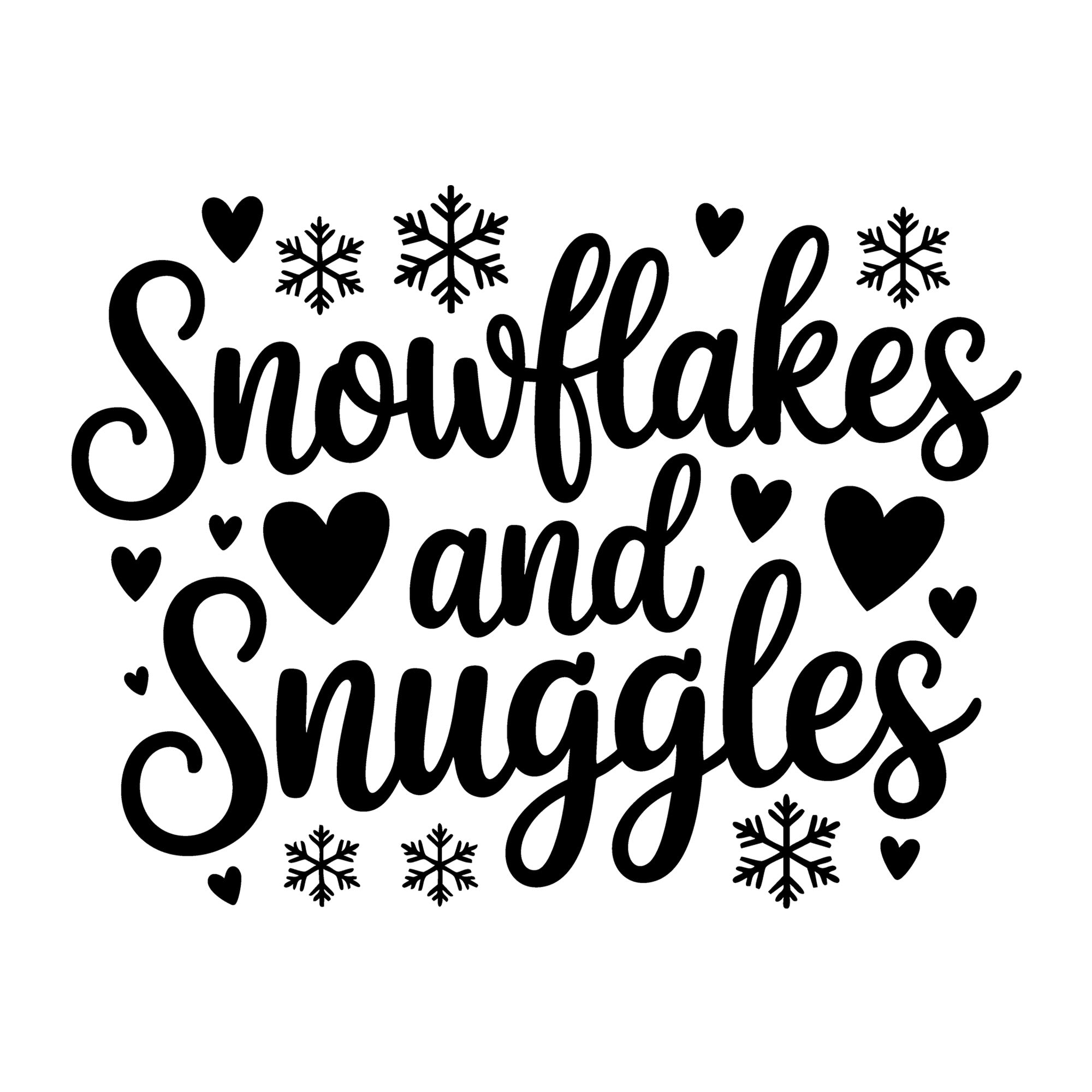 Snowflakes and Snuggles SVG