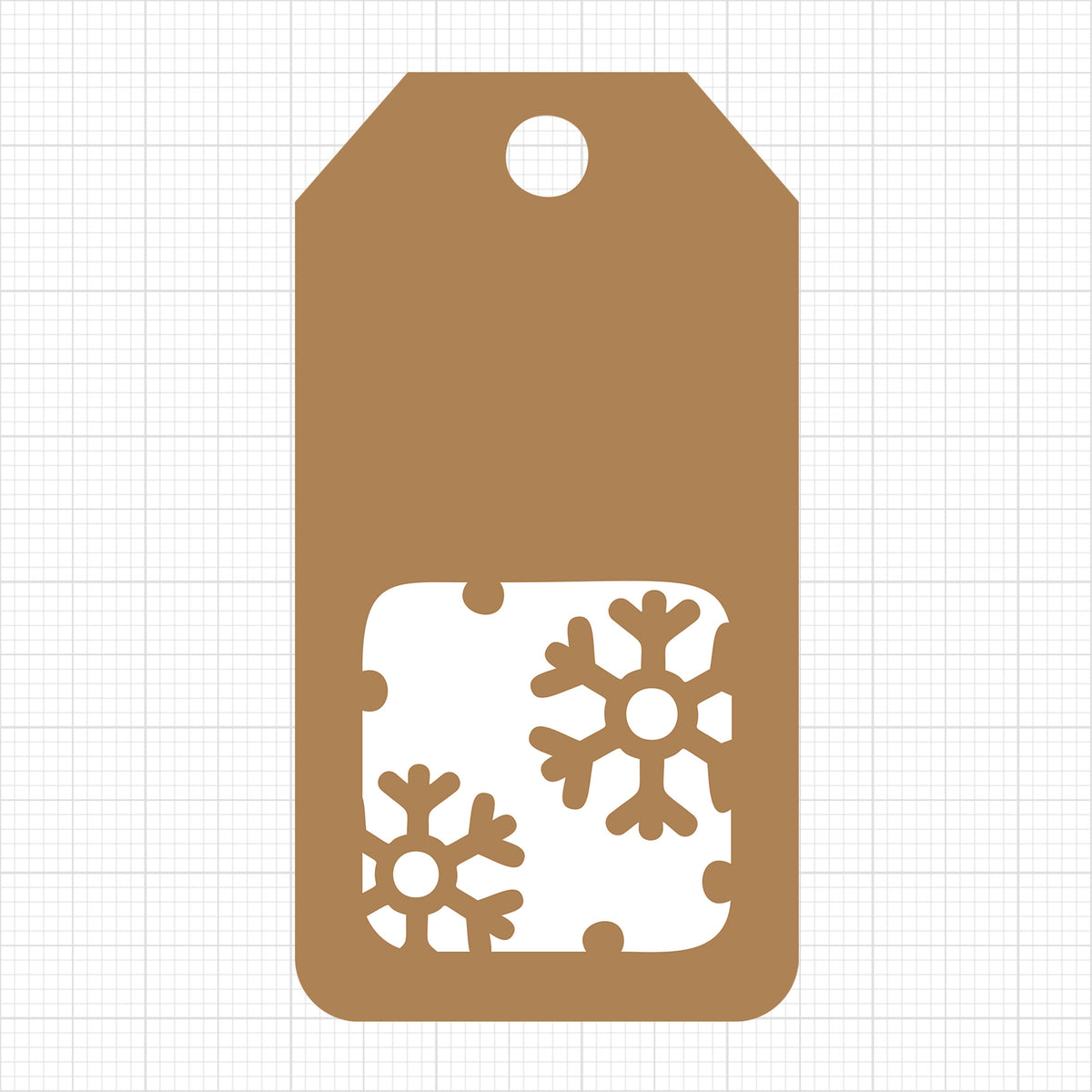 Snowflakes Gift Tag