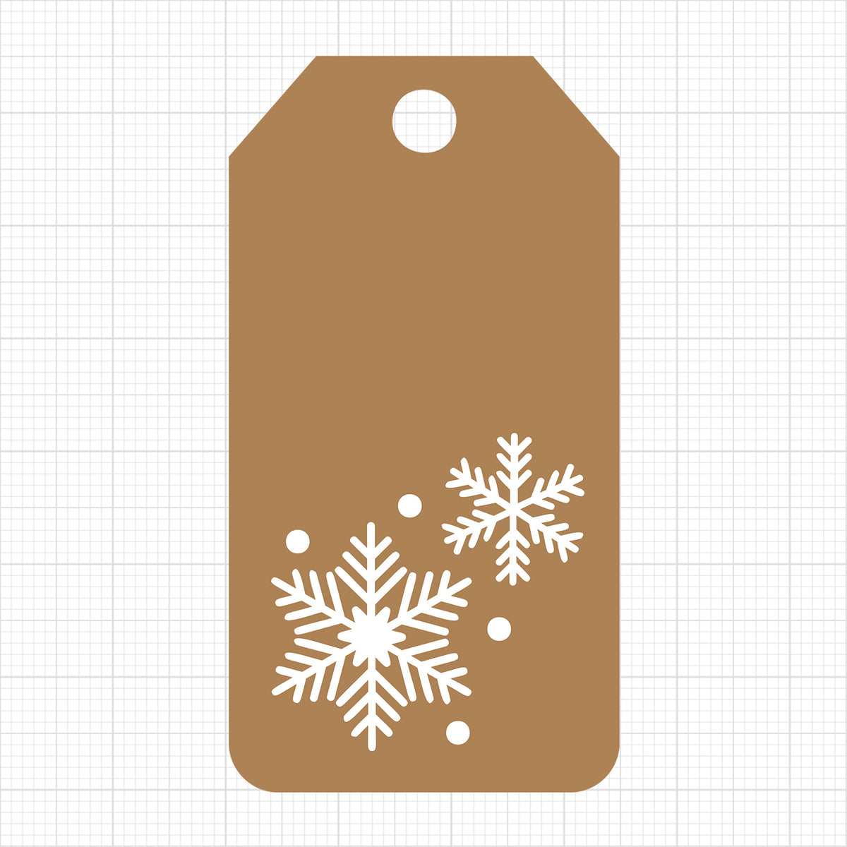 Snowflakes Gift Tag 2