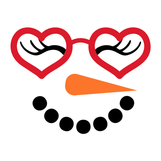 Snowman Face SVG design for Cricut, Silhouette, laser cutting, vinyl, sublimation, and winter craft projects.