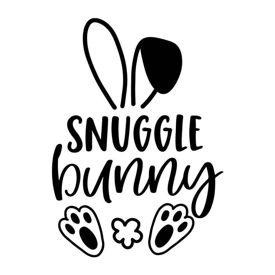 Snuggle Bunny SVG design for Cricut, Silhouette, laser cutting, vinyl, sublimation, Easter shirts, signs, decals, mugs, and DIY craft projects.