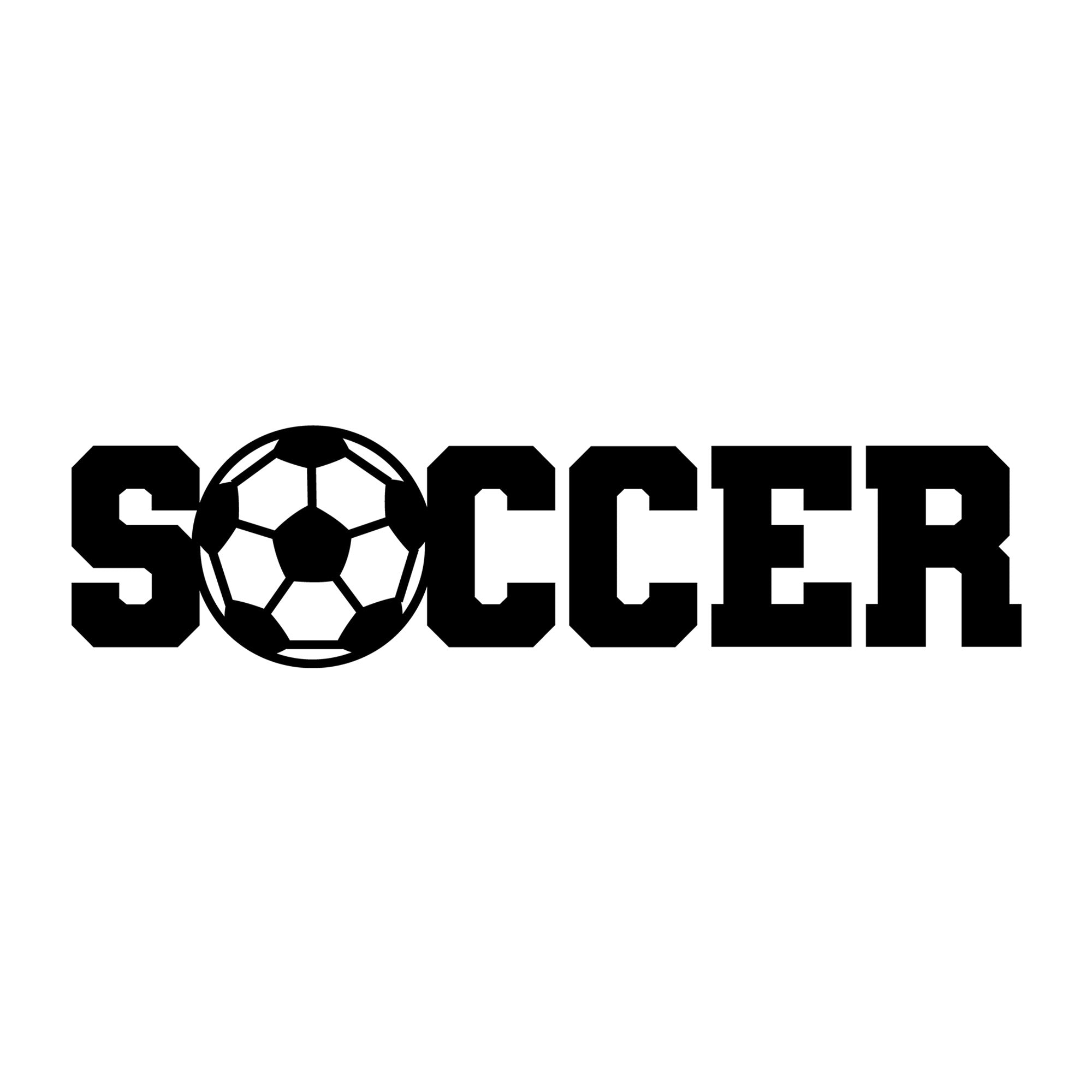 Soccer SVG design for Cricut, Silhouette, laser cutting, vinyl, sublimation, and soccer craft projects.
