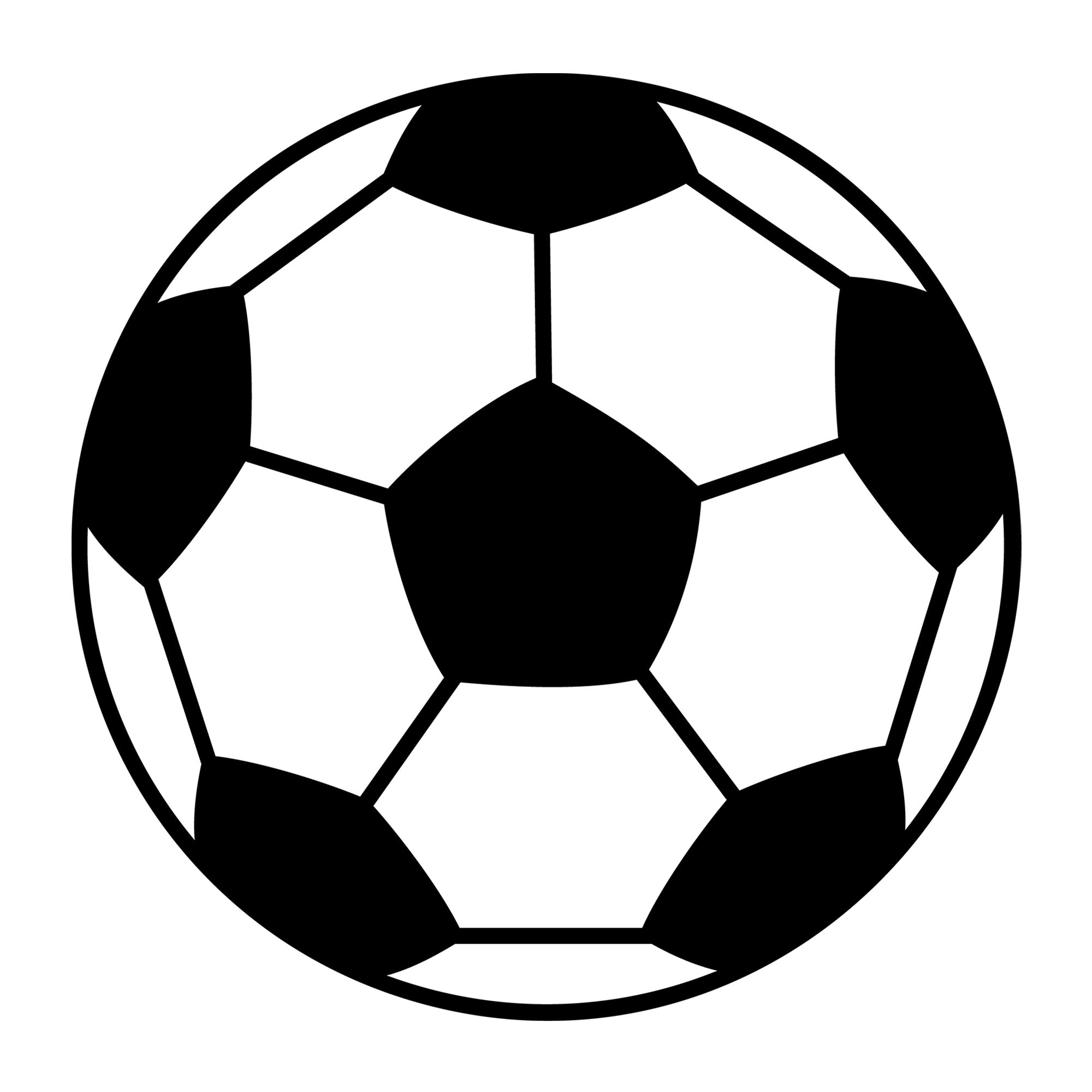 Soccer Ball SVG design for Cricut, Silhouette, laser cutting, vinyl, sublimation, and soccer craft projects.